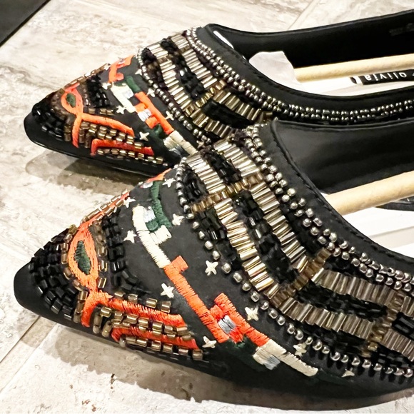 Alice + Olivia Lenora Slip-On Stitch Ballet Flats, Size 39.5 New in Box $395 - Picture 10 of 12